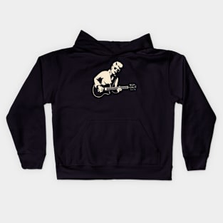 guitarist vintage Kids Hoodie